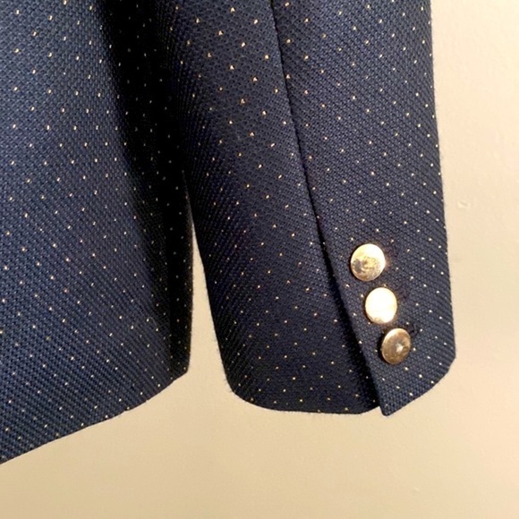 A new day tweed style navy and gold dot blazer - Picture 5 of 7
